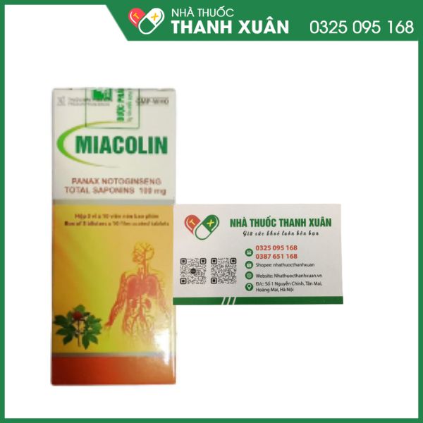 Miacolin tăng cường tuần hoàn máu